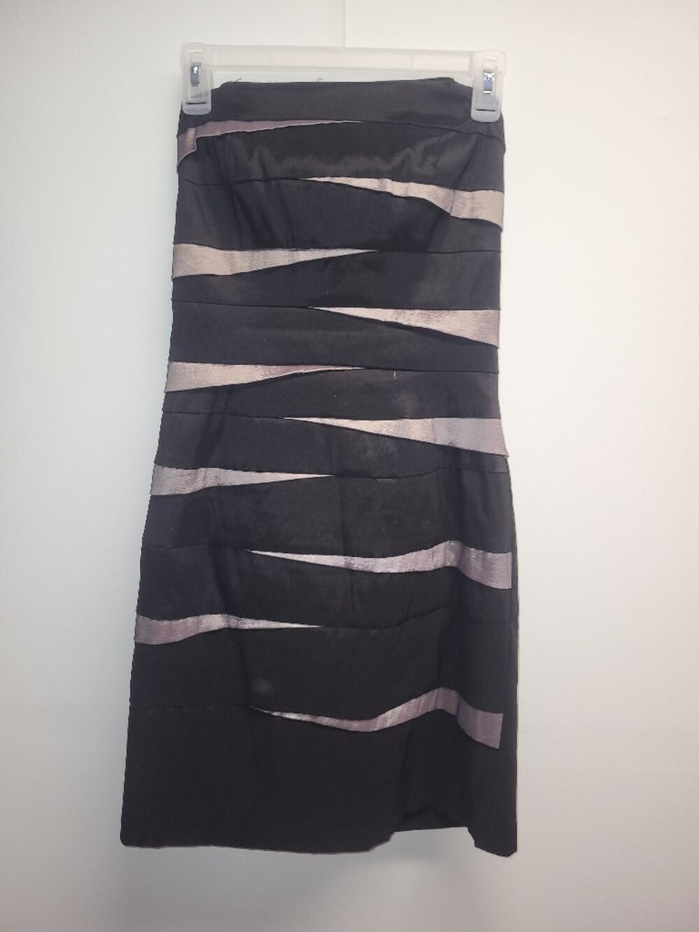 Speechless Women’s Strapless Cocktail Dress Size 9 Black Purple Party Dress